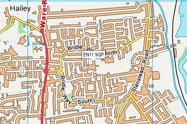 EN11 9QP map - OS VectorMap District (Ordnance Survey)