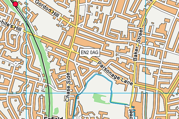 EN2 0AG map - OS VectorMap District (Ordnance Survey)