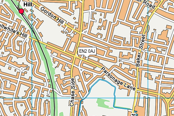 EN2 0AJ map - OS VectorMap District (Ordnance Survey)