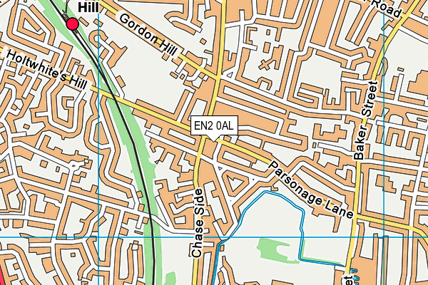 EN2 0AL map - OS VectorMap District (Ordnance Survey)