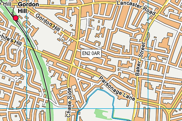 EN2 0AR map - OS VectorMap District (Ordnance Survey)
