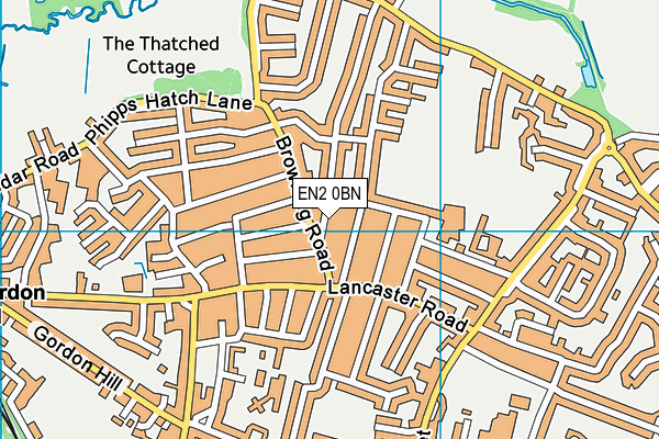 EN2 0BN map - OS VectorMap District (Ordnance Survey)