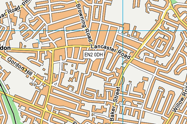 EN2 0DH map - OS VectorMap District (Ordnance Survey)