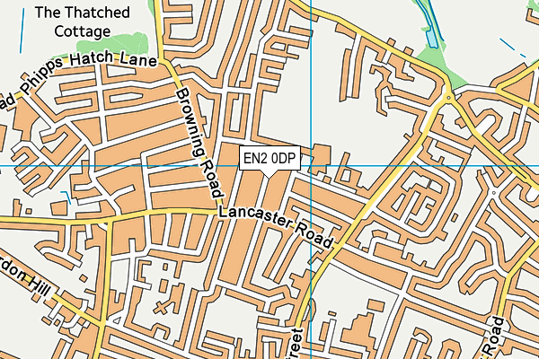 EN2 0DP map - OS VectorMap District (Ordnance Survey)