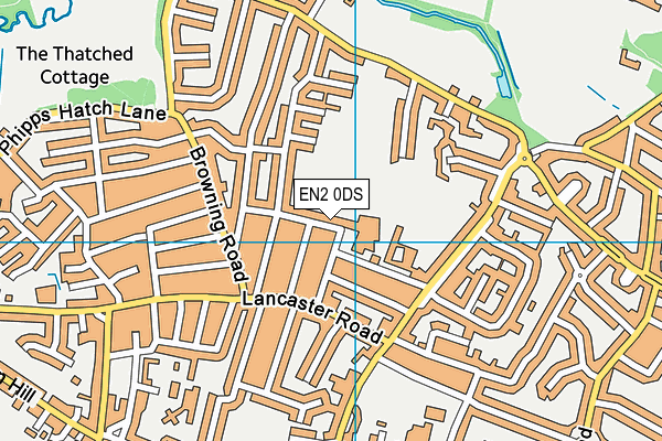 EN2 0DS map - OS VectorMap District (Ordnance Survey)