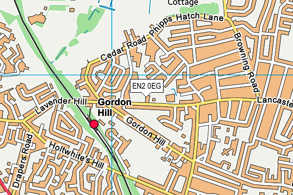 EN2 0EG map - OS VectorMap District (Ordnance Survey)