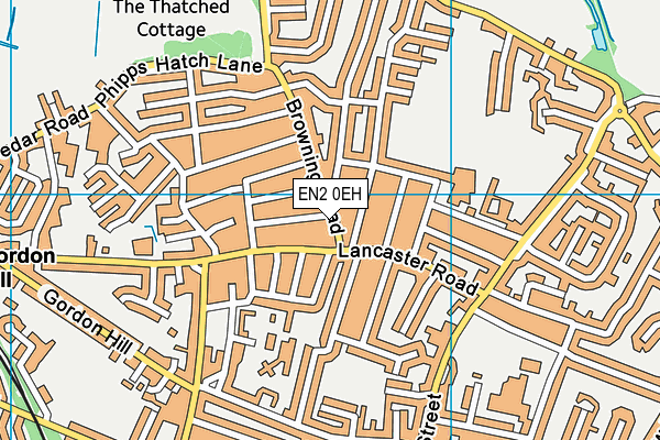 EN2 0EH map - OS VectorMap District (Ordnance Survey)