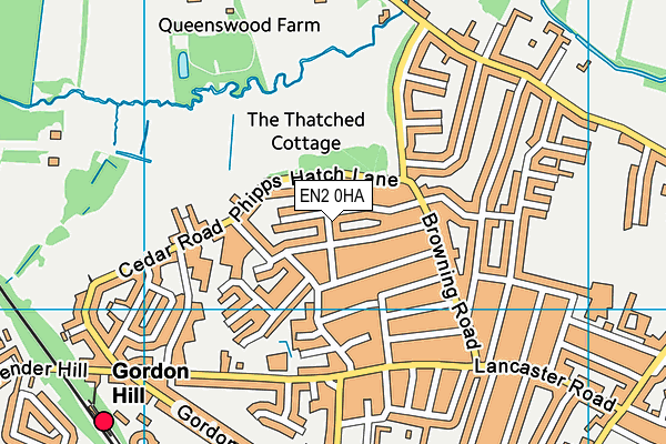 EN2 0HA map - OS VectorMap District (Ordnance Survey)