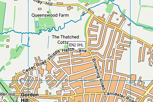 EN2 0HL map - OS VectorMap District (Ordnance Survey)