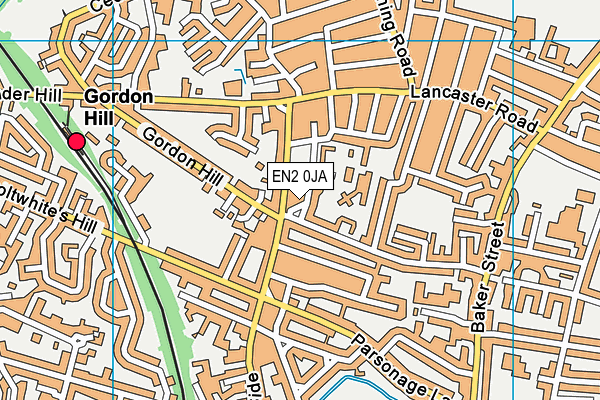 EN2 0JA map - OS VectorMap District (Ordnance Survey)