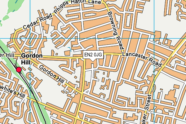 EN2 0JG map - OS VectorMap District (Ordnance Survey)