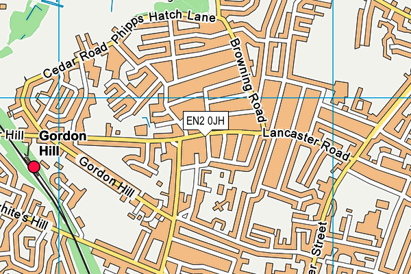 EN2 0JH map - OS VectorMap District (Ordnance Survey)