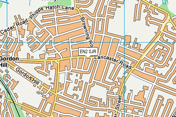 EN2 0JR map - OS VectorMap District (Ordnance Survey)