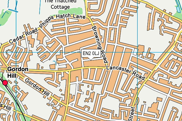 EN2 0LJ map - OS VectorMap District (Ordnance Survey)