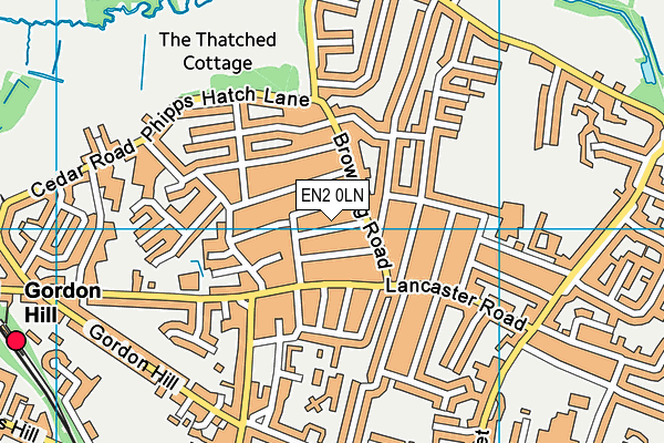 EN2 0LN map - OS VectorMap District (Ordnance Survey)