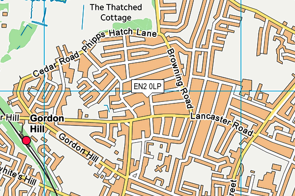 EN2 0LP map - OS VectorMap District (Ordnance Survey)