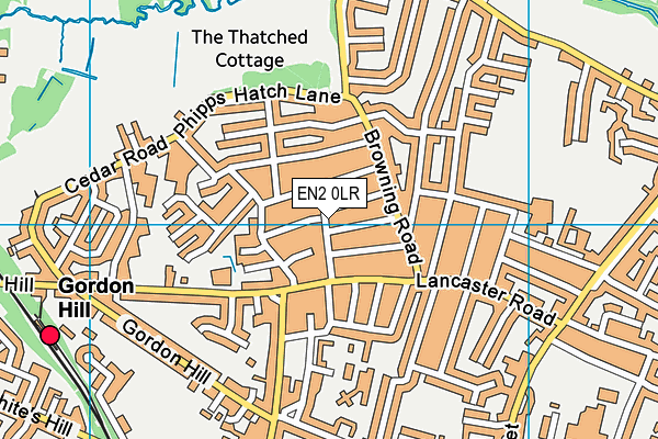 EN2 0LR map - OS VectorMap District (Ordnance Survey)