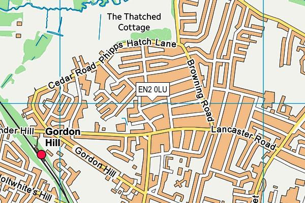 EN2 0LU map - OS VectorMap District (Ordnance Survey)