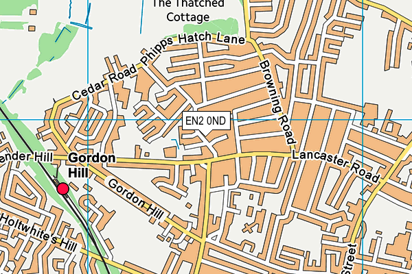 EN2 0ND map - OS VectorMap District (Ordnance Survey)