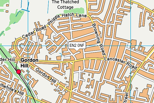 EN2 0NF map - OS VectorMap District (Ordnance Survey)