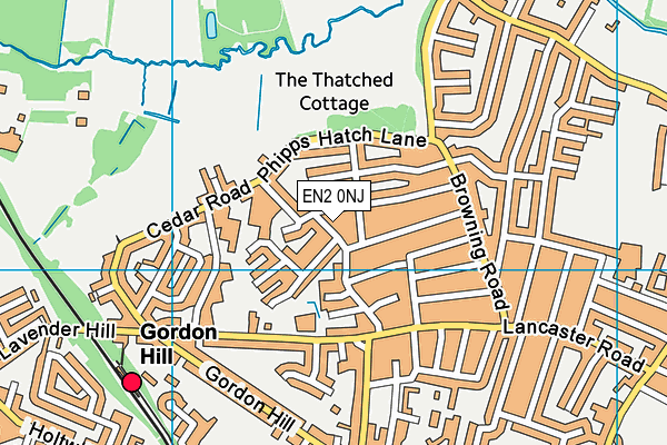 EN2 0NJ map - OS VectorMap District (Ordnance Survey)