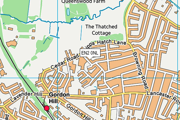 EN2 0NL map - OS VectorMap District (Ordnance Survey)