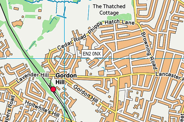 EN2 0NX map - OS VectorMap District (Ordnance Survey)