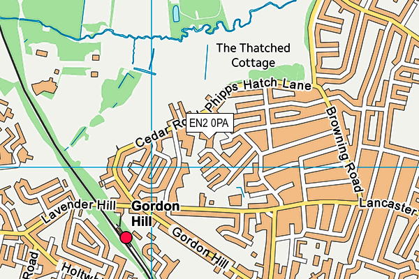 EN2 0PA map - OS VectorMap District (Ordnance Survey)