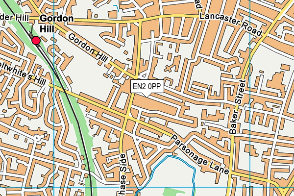 EN2 0PP map - OS VectorMap District (Ordnance Survey)