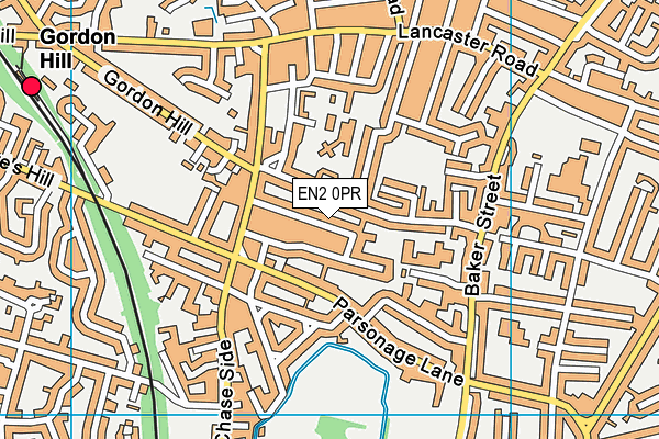 EN2 0PR map - OS VectorMap District (Ordnance Survey)