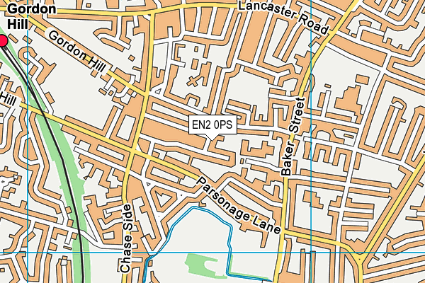 EN2 0PS map - OS VectorMap District (Ordnance Survey)