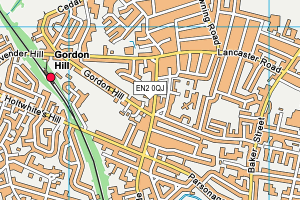 EN2 0QJ map - OS VectorMap District (Ordnance Survey)