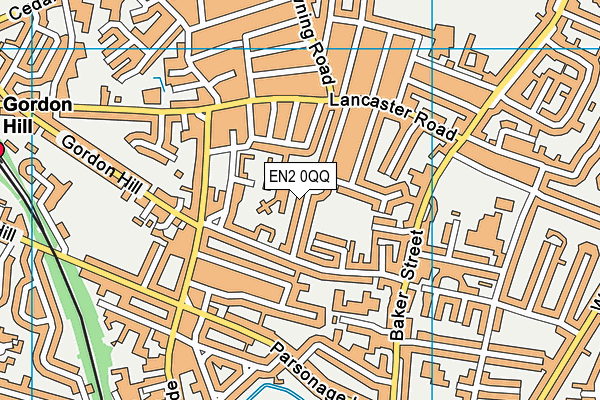 EN2 0QQ map - OS VectorMap District (Ordnance Survey)