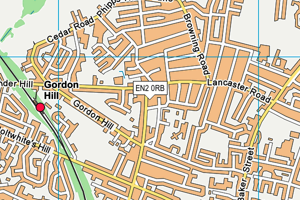 EN2 0RB map - OS VectorMap District (Ordnance Survey)