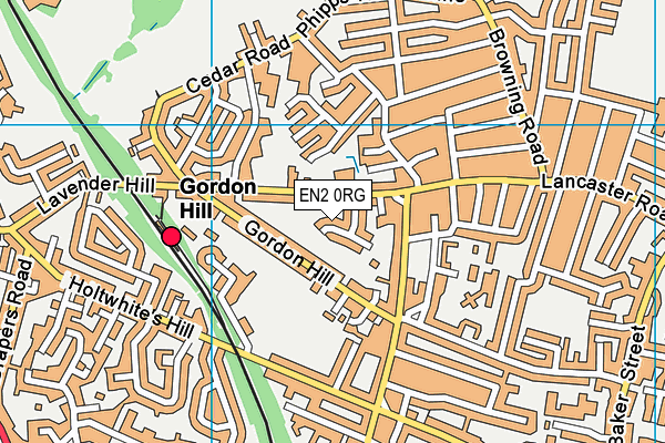 EN2 0RG map - OS VectorMap District (Ordnance Survey)