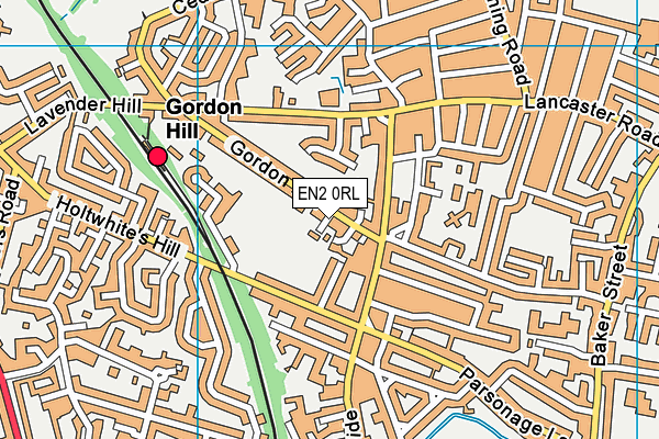 EN2 0RL map - OS VectorMap District (Ordnance Survey)