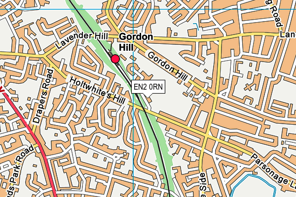 EN2 0RN map - OS VectorMap District (Ordnance Survey)