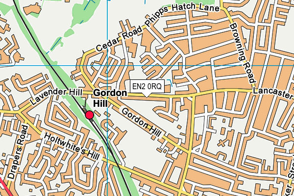 EN2 0RQ map - OS VectorMap District (Ordnance Survey)