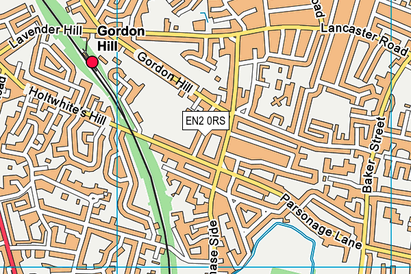 EN2 0RS map - OS VectorMap District (Ordnance Survey)