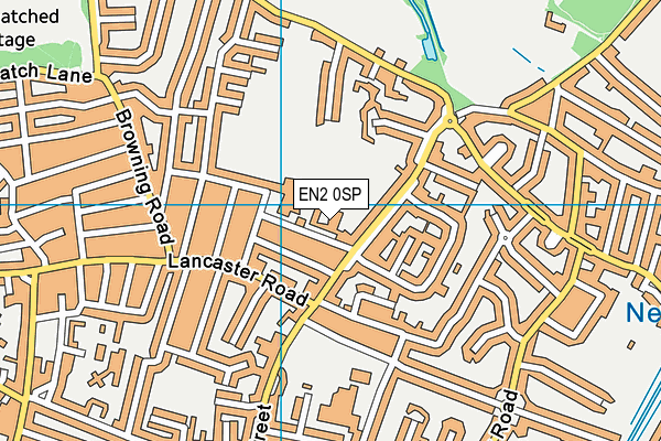EN2 0SP map - OS VectorMap District (Ordnance Survey)