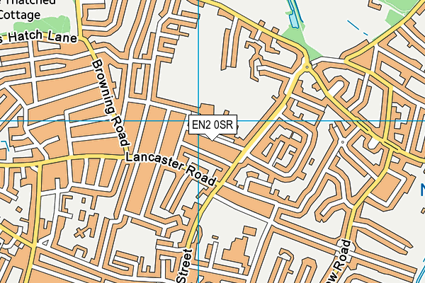EN2 0SR map - OS VectorMap District (Ordnance Survey)
