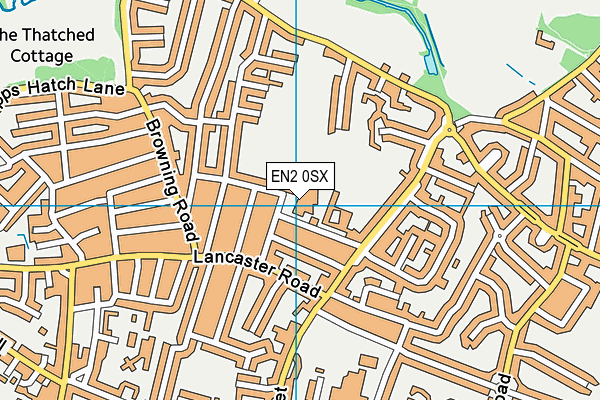 EN2 0SX map - OS VectorMap District (Ordnance Survey)