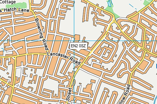 EN2 0SZ map - OS VectorMap District (Ordnance Survey)