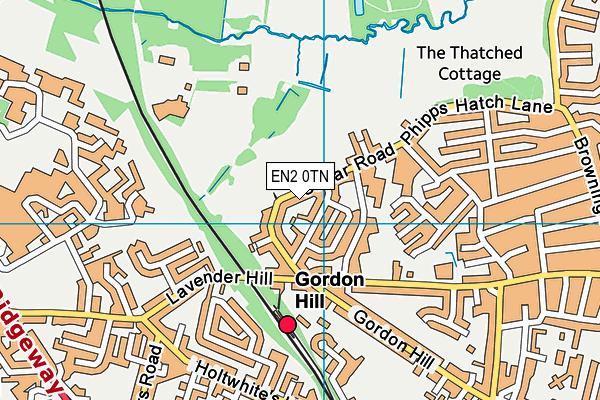 EN2 0TN map - OS VectorMap District (Ordnance Survey)