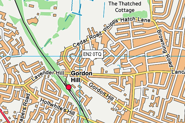 EN2 0TQ map - OS VectorMap District (Ordnance Survey)