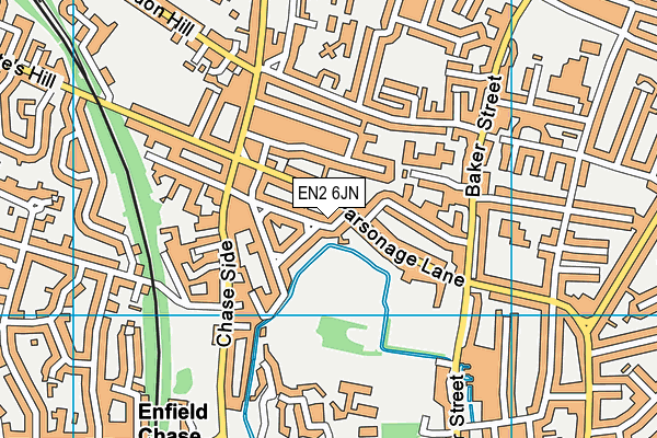 EN2 6JN map - OS VectorMap District (Ordnance Survey)