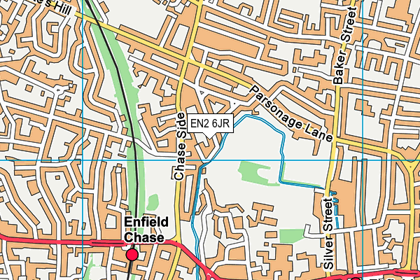 EN2 6JR map - OS VectorMap District (Ordnance Survey)