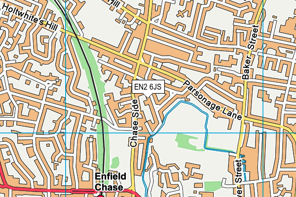 EN2 6JS map - OS VectorMap District (Ordnance Survey)