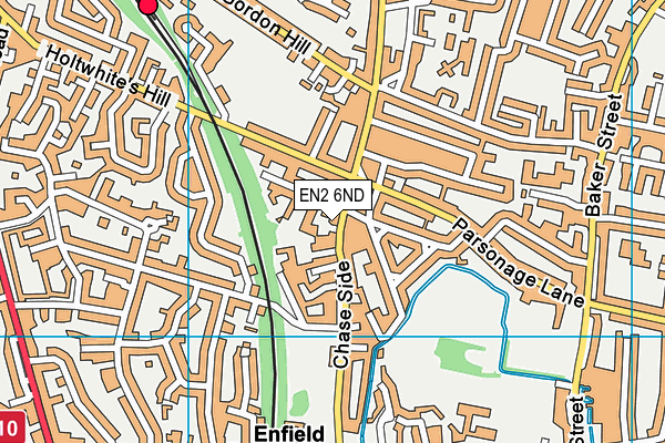 EN2 6ND map - OS VectorMap District (Ordnance Survey)