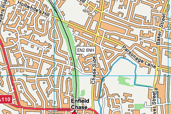 EN2 6NH map - OS VectorMap District (Ordnance Survey)